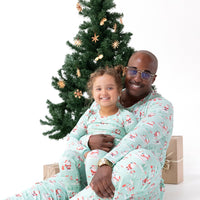 Golfing Santa and Elves - Adult Long Sleeve Top