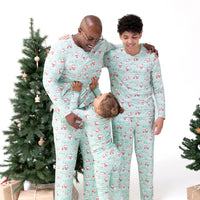 Golfing Santa and Elves - Adult Bottom with Pockets