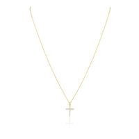 Classic CZ Cross Necklace