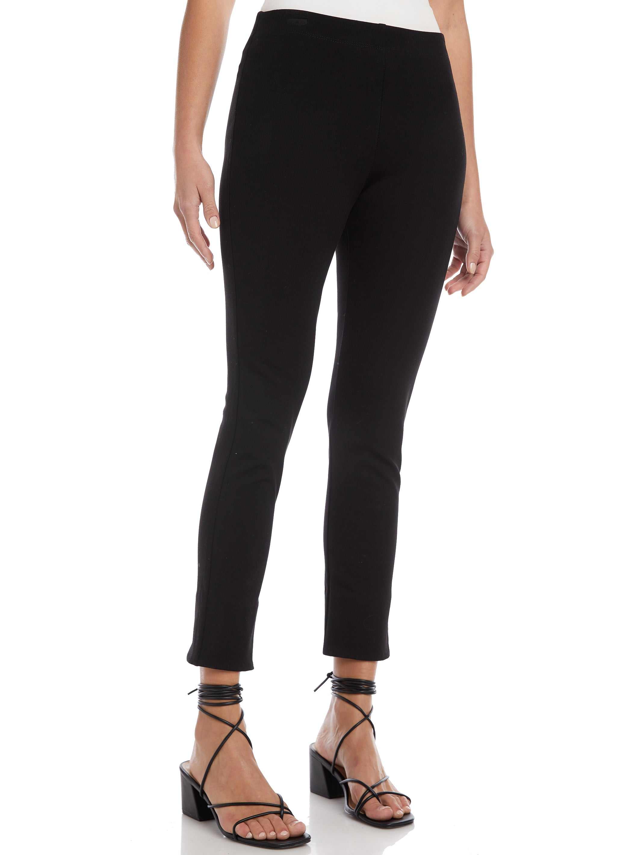Margeaux - Brown Ankle Slit Pants