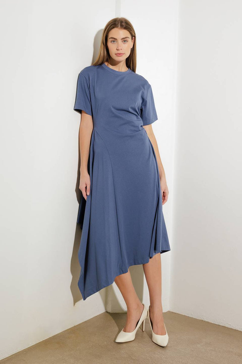 RIGHT ON CUE KNIT MIDI DRESS