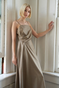 HAPPILY YOURS WOVEN MIDI DRESS