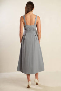 CALIFORNIA DREAMING WOVEN MIDI DRESS