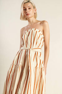 SWEET REMINISCENCE WOVEN MAXI DRESS