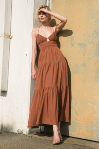 EFFORTLESS ELEGANCE WOVEN MAXI DRESS