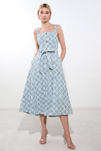 MADE TO BELIVE DENIM MIDI DRESS