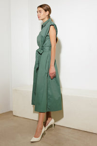 DEEPER CONNECTION WOVEN MIDI DRESS