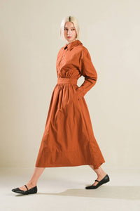 MEADOW MUSE WOVEN MIDI DRESS