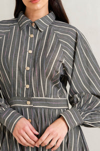 WHAT I FEEL WOVEN MIDI DRESS