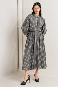 WHAT I FEEL WOVEN MIDI DRESS