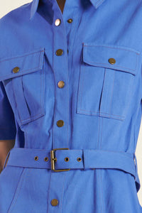 SOUL ON FIRE WOVEN MIDI DRESS