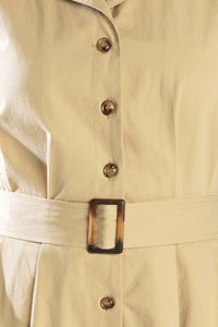 IDEAL APPROACH WOVEN MIDI DRESS