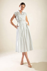 INCREDIBLY SENSATIONAL WOVEN MIDI DRESS