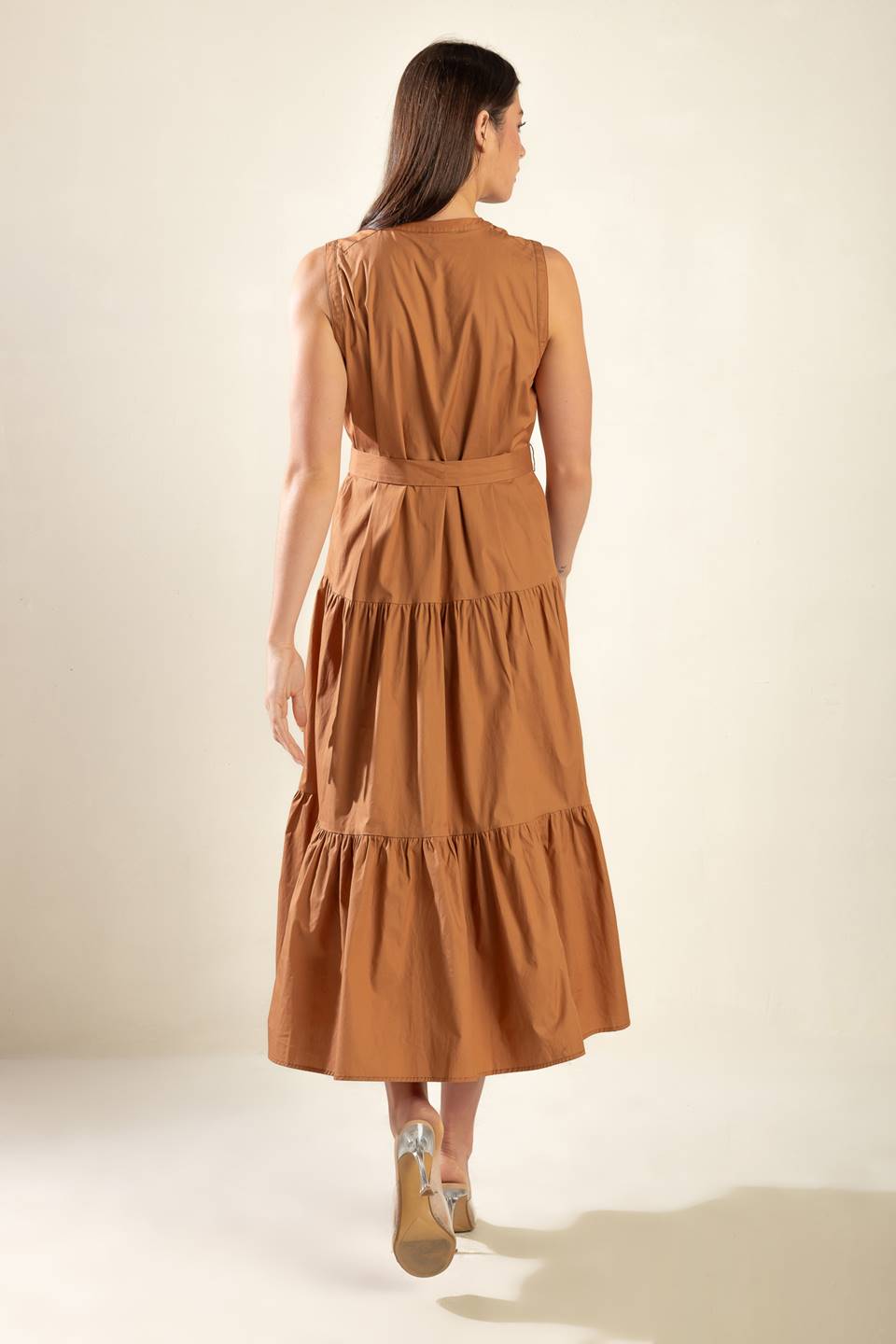 EVERYTHING I WANT WOVEN MIDI DRESS