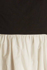 PATIO SENSETS WOVEN COMBINATION MINI DRESS