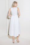 CATCH THE SUN IN WHITE  WOVEN MIDI DRESS