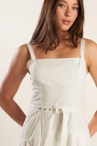 SHAY LANTANA WOVEN MIDI DRESS