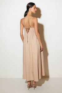 DAISY LANE WOVEN MIDI TENT DRESS