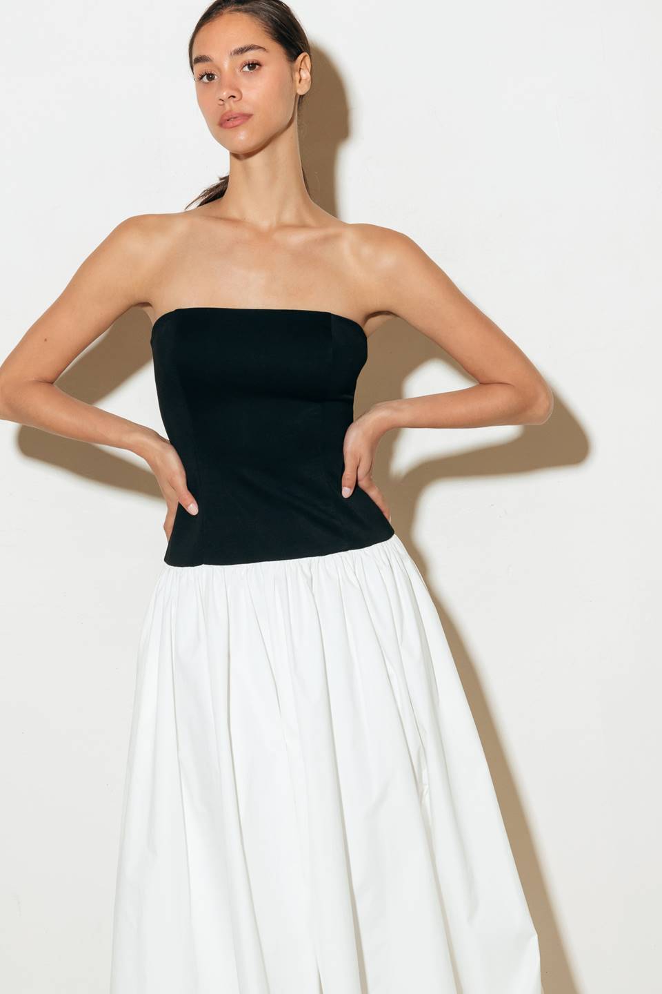 SHIFT STUDIO SOLID MIDI DRESS