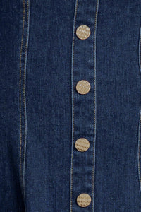 PUFF & PLAY DENIM MINI DRESS