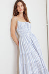 BREEZE NOTE WOVEN MIDI DRESS
