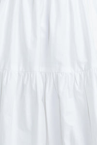 SWEETHEART TIERED ROMANCE WOVEN MIDI DRESS