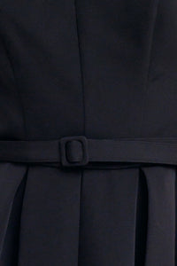 BLACK TIE MUSE WOVEN MIDI DRESS