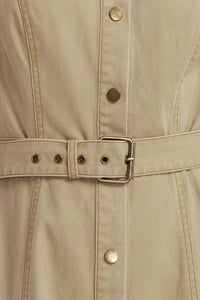 TERRACOTTA TRAIL WOVEN MIDI DRESS