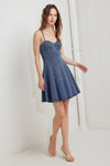 WEEKEND COMMAND DENIM MINI DRESS