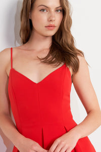 RUBY AFFAIR WOVEN MIDI DRESS