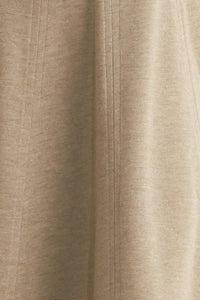 SOPHISTICATED SIMPLICITY WOVEN KNIT MIDI DRESS