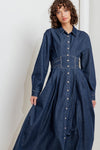 VINTAGE BLUES DENIM MIDI DRESS