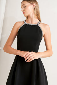 GALAXY CHARM WOVEN MIDI DRESS