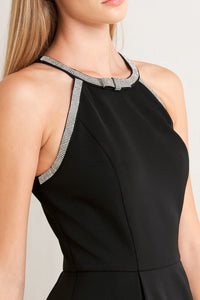 GALAXY CHARM WOVEN MIDI DRESS