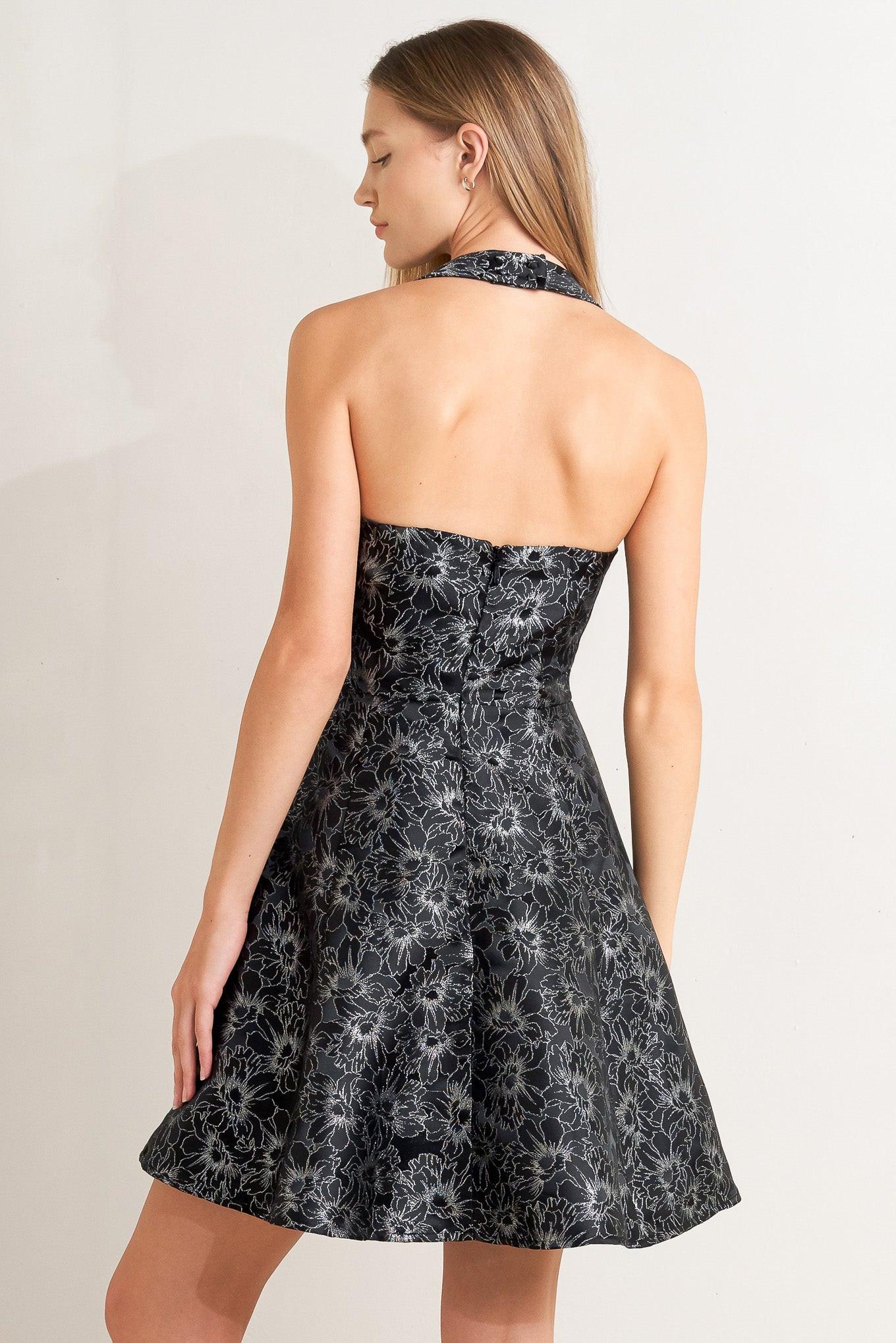 MYSTIC HOUR WOVEN JACQUARD MINI DRESS – Adelyne's Boutique & Gifts