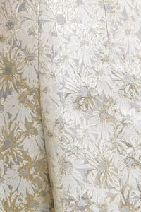 PASTEL BLOOM WOVEN JACQUARD MIDI DRESS