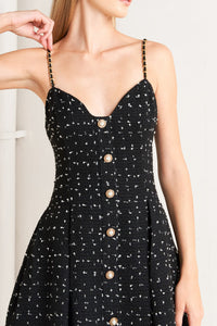 FRENCH CODE WOVEN TWEED MINI DRESS