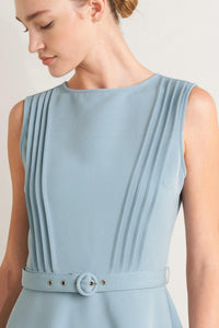 SOFT SPOKEN WOVEN MIDI DRESS