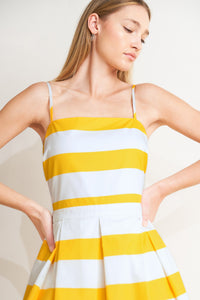 HONEY GLOW WOVEN MIDI DRESS