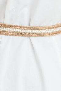 RELAXED TAILOR WOVEN MIDI DRESS