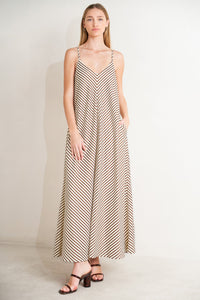 SEASIDE SILHOUETTE WOVEN MIDI DRESS