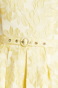 BUTTERCUP BLOOM WOVEN MIDI DRESS