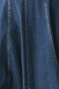 WESTERN CHARM DENIM MIDI DRESS