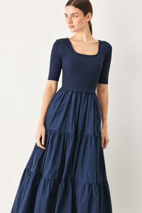 ELEGANT ERA SWEATER KNIT MIDI DRESS