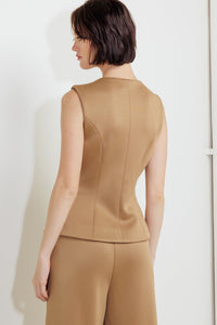 ROMANTIC PETAL WOVEN VEST