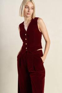 COY CHARM VELVET VEST