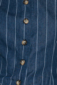 HOLD JOY IN INDIGO WOVEN VEST