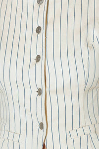 COFFEE RUN STRIPED WOVEN VEST