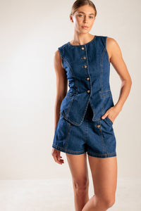 DRIVE-IN MOVIE DENIM VEST