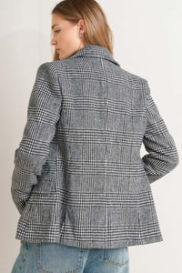 CITY CHECKLINE WOOLEN WOVEN JACKET